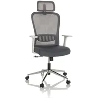 HJH Office Bürostuhl BELAIA W Stoff Drehstuhl mit Armlehnen