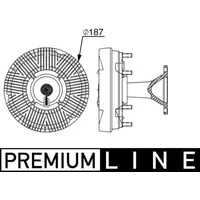Mahle CFC 248 000P Kupplung Kühlerlüfter u.a. passend für