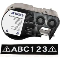 Brady Brady, M4C-1000-595-BK-WT, Vinyl, Weiss auf Schwarz, 25.40 mm