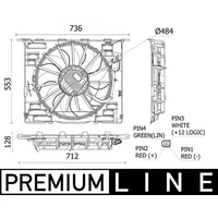 Mahle Lüfter Motorkühlung MAHLE CFF 535 000P für BMW