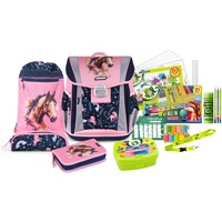 Jolly Schulranzen-Set Classic Best Friends Forever Kunstfaser rosa/blau
