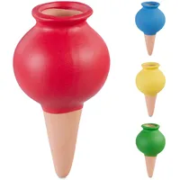 Relaxdays Tonkegel Bewässerung, 4er Set, je 80 ml, Gießhilfe