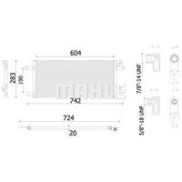 Mahle AC 913 000S Kondensator Klimaanlage BEHR