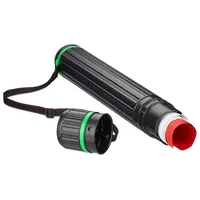 Relaxdays 2 x Ausziehbare Posterrolle Kunststoff, Grün,Schwarz