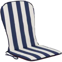 Patio Stuhlauflage 89 x 44 cm blau weiß gestreift