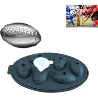 König Design Silikon Eiswürfelform Football Eisform Whisky Runden Ice
