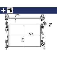 Mahle CR 1121 000S Motorkühlung BEHR
