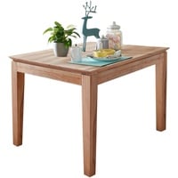 Livetastic Esstisch Braun Kernbuche massiv rechteckig konisch, 80x75x120 cm