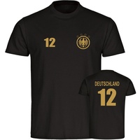 Multifanshop Herren T-Shirt - Deutschland - Adler Retro Trikot