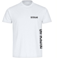 Multifanshop Herren T-Shirt - Deutschland - Brust & Seite