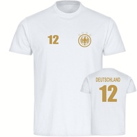 Multifanshop Herren T-Shirt - Deutschland - Adler Retro Trikot