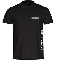 Multifanshop Herren T-Shirt - Deutschland - Brust & Seite
