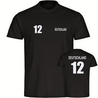 Multifanshop Herren T-Shirt - Deutschland - Trikot Nummer 12