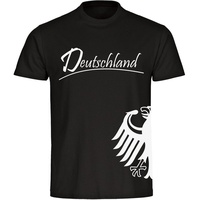 Multifanshop Herren T-Shirt - Deutschland - Adler seitlich -