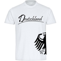 Multifanshop Herren T-Shirt - Deutschland - Adler seitlich -