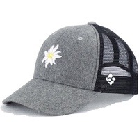 Bavarian Caps Edelweiß Mesh - Grau