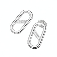 GIORGIO MARTELLO MILANO Ohrstecker mit Zirkonia, Silber 925 Damen