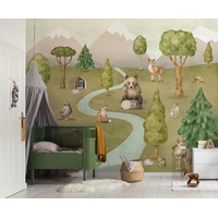 KOMAR Fototapete - Neighbor-wood Meetings 300 x 250 cm