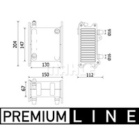 Mahle CI 223 000P Ladeluftkühler