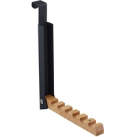 Relaxdays Türgarderobe klappbar, zum Einhängen, Türhaken für 6 Kleiderbügel,