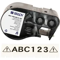 Brady Brady, Etiketten, M4C-1000-595-CL-BK, Vinyl, Schwarz auf Transparent, 25.40