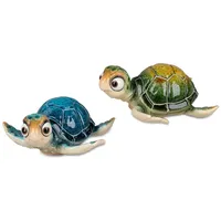 Formano 2er Set Dekofigur Schildkröte Harry - Polyresin 16