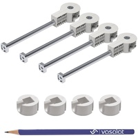 Vasalat Arbeitsplattenverbinder Set - 150 mm