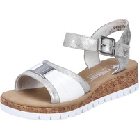 Rieker Damen Sandalen V4365 metallic