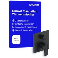 Duravit Manhattan Einhebel-Wannenmischer Unterputz, Verbraucher 2, MH5210012046,