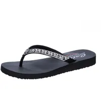 SKECHERS Damen Cali Meditation Butterfly Garden, Schwarzer Mitobuck-Edelstein Rhiestone-Besatz,