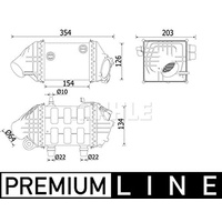 Mahle CI 225 000P Ladeluftkühler