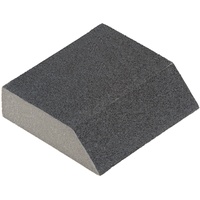 WOLFCRAFT Schleifblock Kontur, Silizium-Karbid, Korn 60 grau