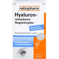 Ratiopharm HYALURON-RATIOPHARM Augentropfen 2X10 ml