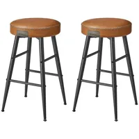 VASAGLE 2 VASAGLE Barhocker LBC080K01 braun Kunstleder