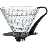 Hario Glass Coffee Dripper V60 03 - Black, Durchsichtig