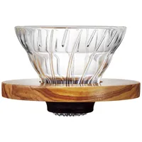 Hario V60-01, Kaffeebereiter, Braun, Transparent