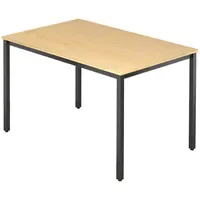 Bümö Tisch 120 x 72 x 80 cm Ahorn/schwarz