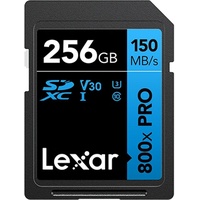 Lexar SDXC-Card PRO 256GB UHS-1 V30 Serie Blue (800x)