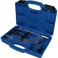 BRILLIANT TOOLS Glühkerzen-Ausbau- und Gewinde-Reparatur-Satz, 16-teilig