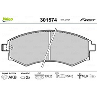 Valeo Bremsbelagsatz, Scheibenbremse