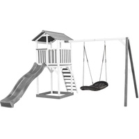 Axi Beach Tower Spielturm mit Roxy Nestschaukel und Grauer