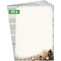 Sigel Weihnachtsbriefpapier Christmas Candle Motiv DIN A4 90 g/qm
