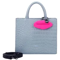 Buffalo Big Boxy Collection Croco mit abnehmbarem Anhänger blau