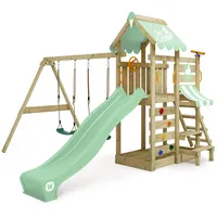 Wickey Spielturm VanillaFlyer mit Schaukel & Rutsche, Kletterturm mit