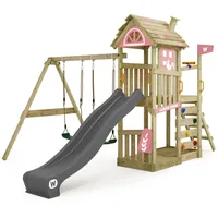 Wickey Spielturm FarmFlyer mit Schaukel & Rutsche, Kletterturm mit