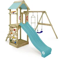 Wickey FreeFlyer mit Schaukel & Rutsche, Kletterturm mit Sandkasten,