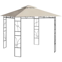 VidaXL Pavillon 3x3x2,7 m Creme 160 g/m2