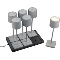 Trio Reality Leuchten LED Akku Außen Tischleuchten Set Fernandez