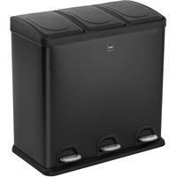 Helit the seperator Mülltrenner 3x 20 l schwarz