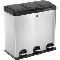 Helit the seperator Mülltrenner 3x 20 l silber